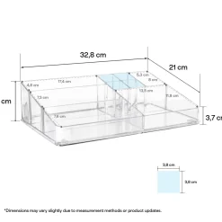 Makeup organizer, klar plast