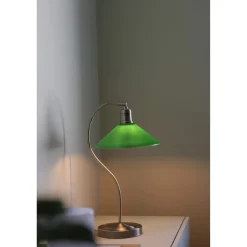 Markslöjd Vela bordslampa glasskärm mässing 50 cm