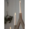 Markslöjd Bjurfors adventsljusstake trä 5 LED, 76,5 cm