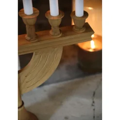 Markslöjd Torpa adventsljusstake trä 7 LED brunbets 53 cm