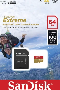 MicroSD Extreme Flash minneskort UHS 3, Sandisk