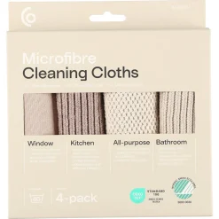 Mikrofiberduk 32 x 31 cm, 4-pack
