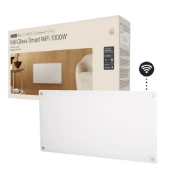 Mill Glass Smart WiFi element Gen. 4, vit, 1000 W