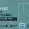 Mini LED istappsslinga kallvit, förlängning 2,5 m