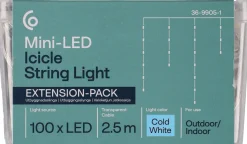 Mini LED istappsslinga kallvit, förlängning 2,5 m