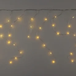 Mini LED istappsslinga varmvit, utbyggbar, 5 m
