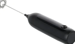 Mjölkskummare elektrisk, batteridriven, svart