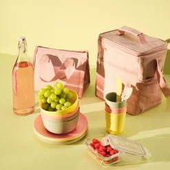 Mjuk kylväska med axelrem, beige, 21 liter
