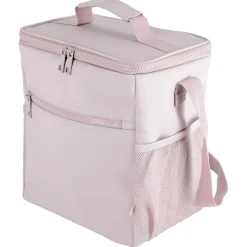 Mjuk kylväska med handtag och axelrem, rosa, 9 l