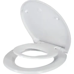 Mjukstängande toalettsits, med extra ring för barn
