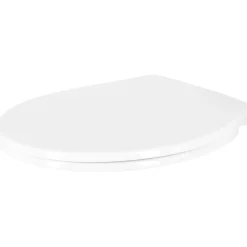 Mjukstängande toalettsits universal plast, vit