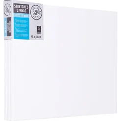 Målarduk, canvas med ram, bomull, Sang, 3-pack