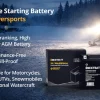 Motorcykelbatteri AGM 12 V, 18 Ah