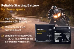 Motorcykelbatteri AGM 12 V, 18 Ah