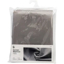 Mörkläggande gardin Blackout, ljusgrå, 1-pack