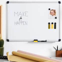 Naga magnetisk whiteboard med aluminiumram