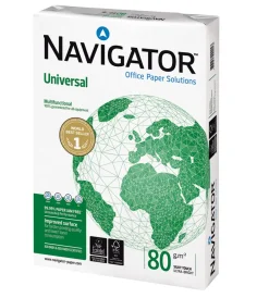 Navigator Universal skrivarpapper ohålat, 80 g/m²