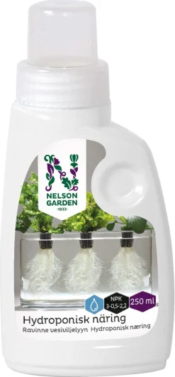 Nelson Garden hydroponisk växtnäring flytande, 250 ml