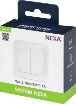 Nexa MWTT-2 väggsändare med Eljo Trend täckram