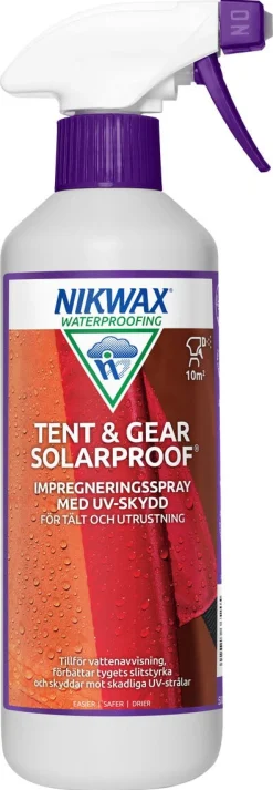 Nikwax Tent & Gear Solar Proof impregnering UV-skydd, 500 ml