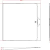 Nordic Quality V2 droppskydd diskmaskin, 55,6 x 56 cm