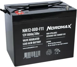 Nordmax AGM-batteri 12 V, 80 Ah