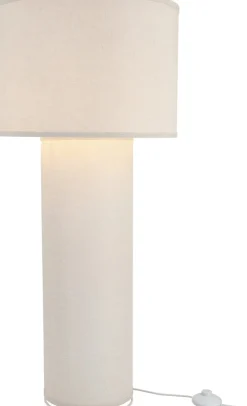 Northlight Didrik golvlampa, linne och metall