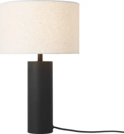 Northlight Edvin bordslampa med linneskärm, 40,5 cm