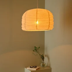 Northlight Evan lampskärm till taklampa, linne, vit