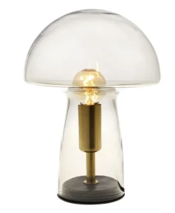Northlight Iris bordslampa i glas, 23 cm