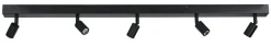 Northlight Leon taklampa med 5 spotlights, 80 cm