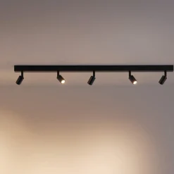 Northlight Leon taklampa med 5 spotlights, 80 cm