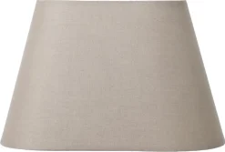 Northlight liten oval lampskärm i tyg, djup 15 cm