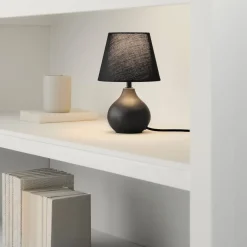 Northlight Meja bordslampa svart keramik, 23 cm