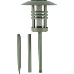 Northlight pollare solcell markspjut 80 cm grön