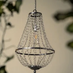 Northlight takkrona utomhus solcell, 30 cm, varmvit