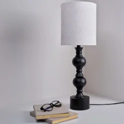 Northlight Vera bordslampa linne, 62 cm