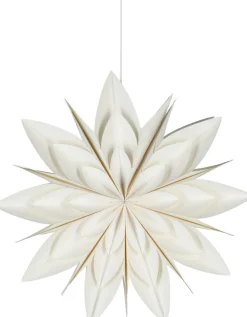 Northlight adventsstjärna blomma, vit, 50 cm