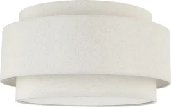 Northlight Albert plafond, metall och linne, 40 cm