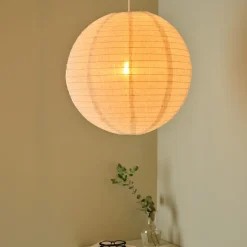 Northlight Ebba lampskärm till taklampa, linne, vit