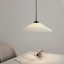 Northlight Ines plisserad taklampa vit, 45 cm