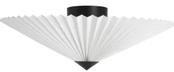 Northlight Ines plisserad takplafond vit, 50 cm