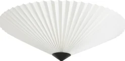 Northlight Ines plisserad takplafond vit, 50 cm