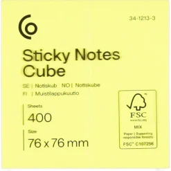 Notisblock kub, 400 notislappar
