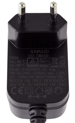 Nätadapter 12 V DC/12 W