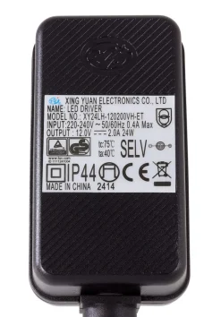 Nätadapter 12 V DC/24 W, IP44