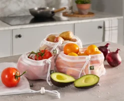 Nätpåse för frukt och grönt, 4-pack