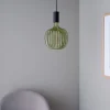 Olivgrön globlampa E27 dimbar LED