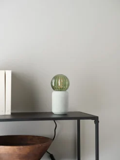Olivgrön globlampa E27 dimbar LED