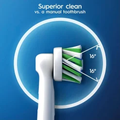 Oral-B Cross Action, borsthuvud, vit